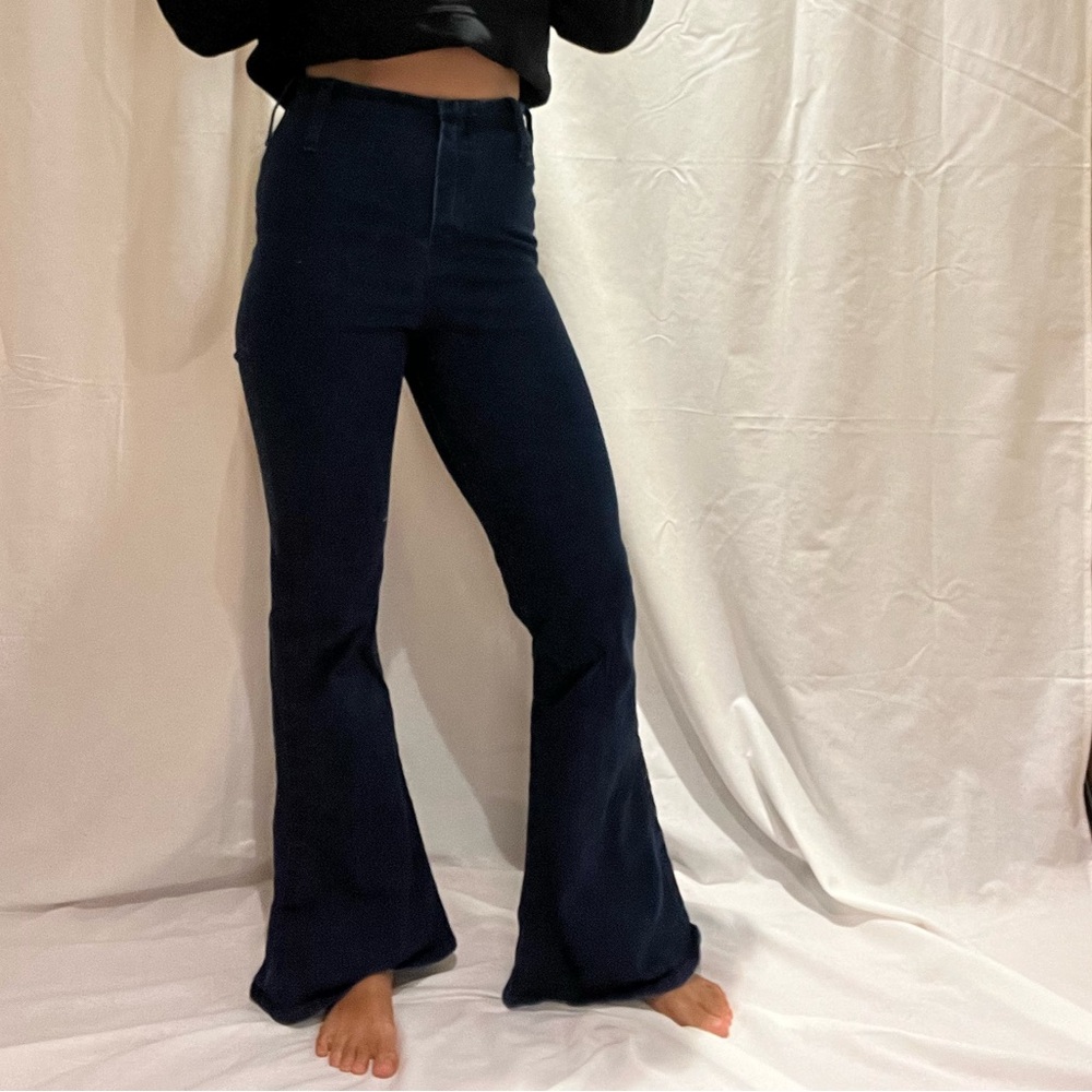 Designers Originals Black Flare Wide Leg Jeans
